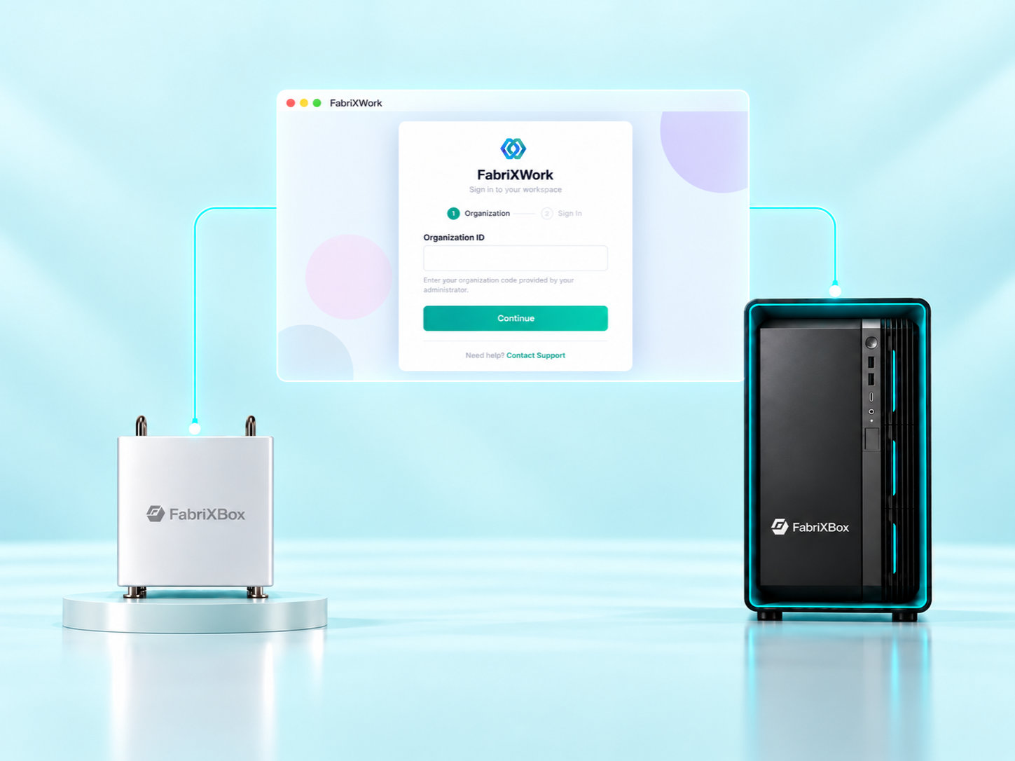 FabriXBox platform showing consistent FabriXWork software experience across Studio Series and Workstation Series hardware